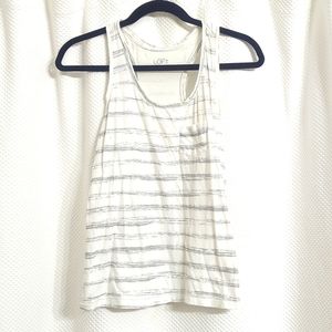 Silver striped tank top